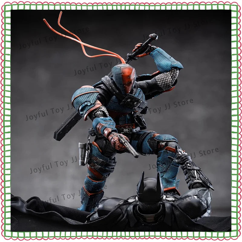 In Stock New Original Lpzz Deathstroke Arkham Knight Deathstroke Finished Module 1/12 Dc002 Articulated Action Anime Figure Gift