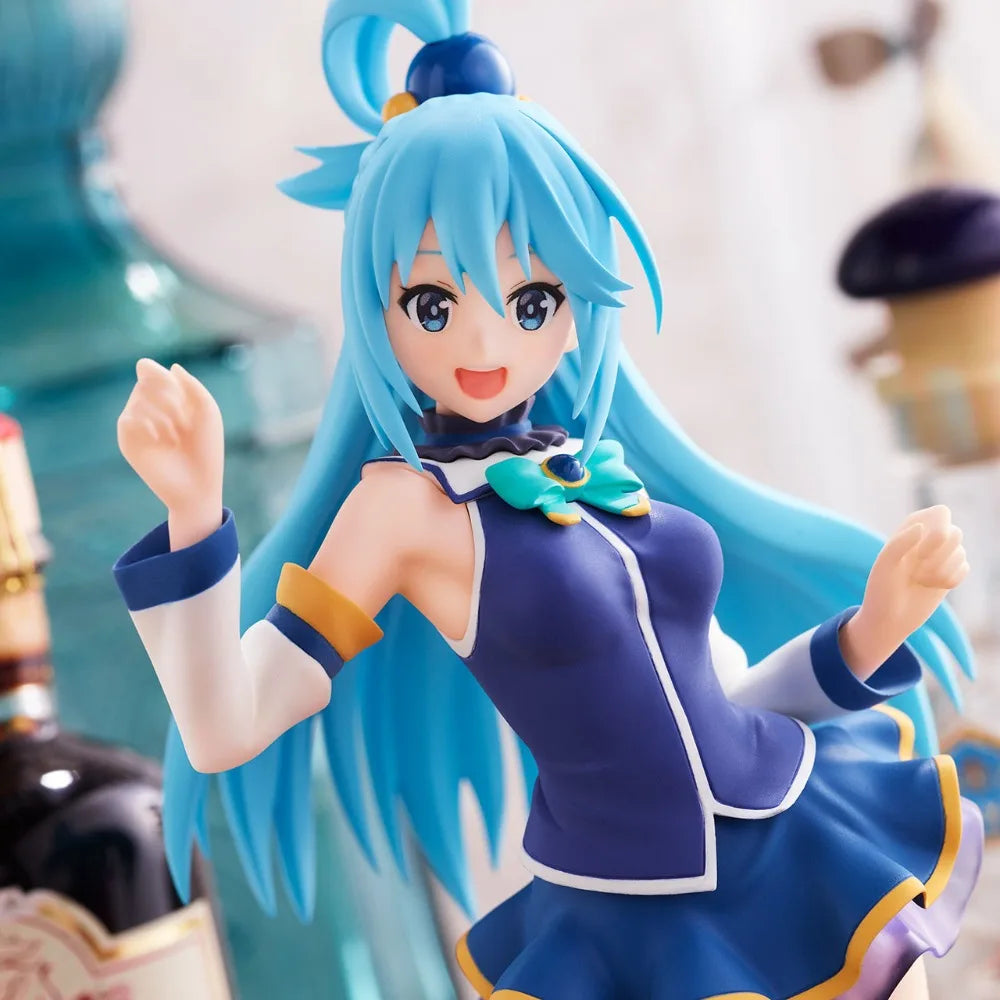 In Stock GSC Genuine Pop Up Parade Eiga Kono Subarashii Sekai Ni Shukufuku O! Kurenai Densetsu Aqua 18.5cm Model Figure Toy Gift