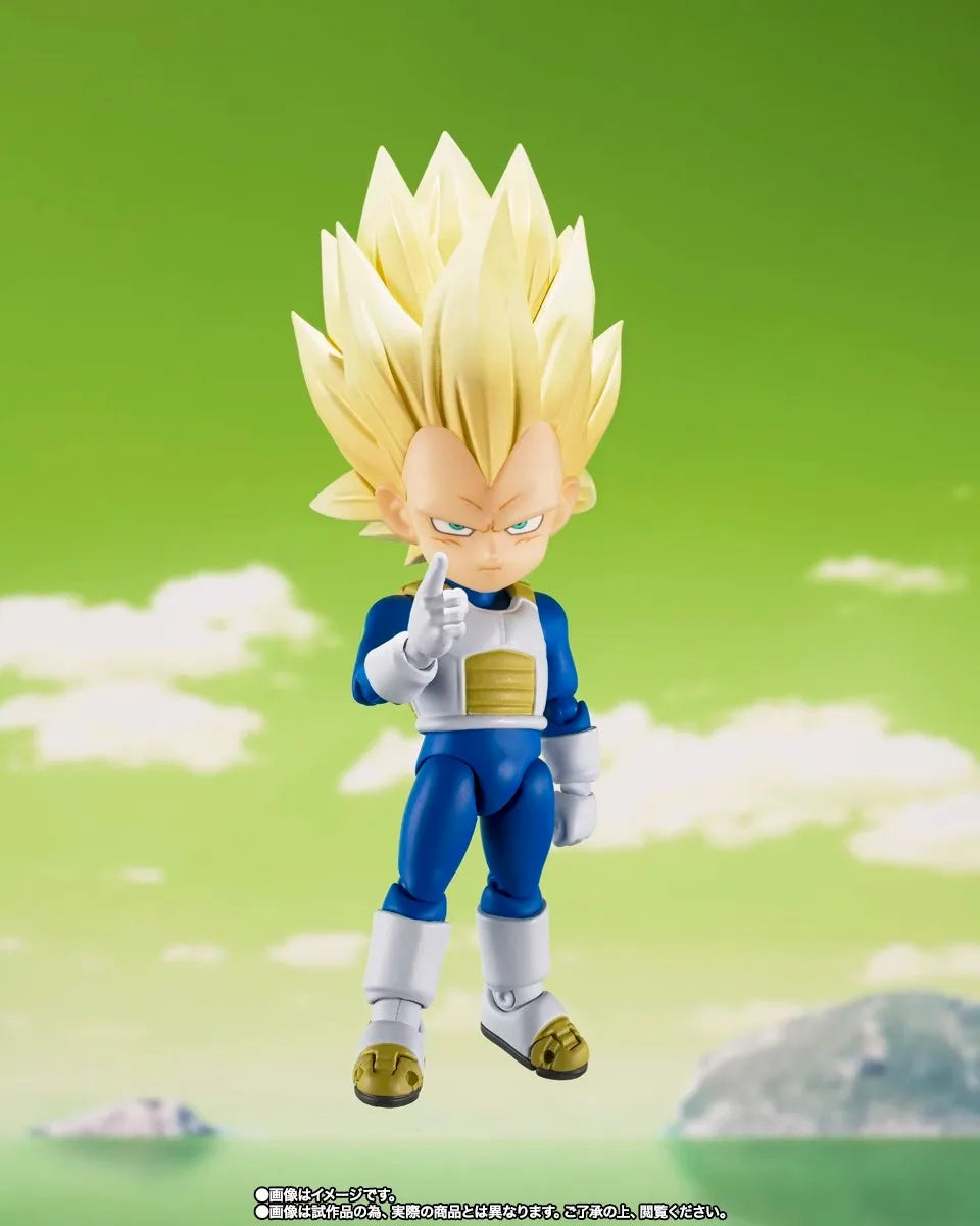 In Stock 100% Original Dragon Ball Shf Daima SSJ3 Vegeta Action Figures Sh Figuarts Daima Vegeta Anime Model Toys Kid Xmas Gifts