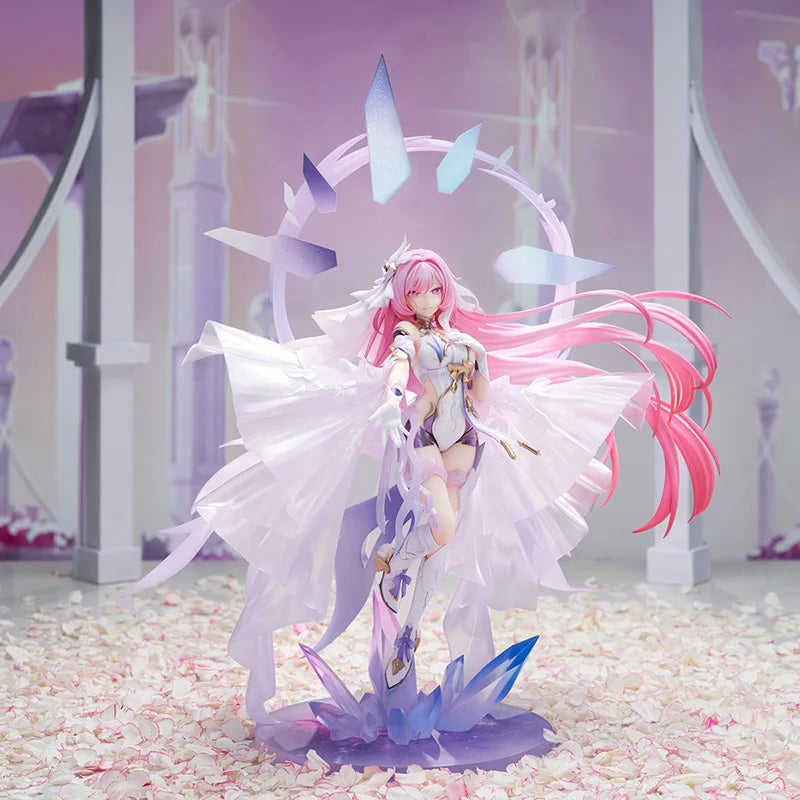 100% Mihoyo Honkai Impact 3rd Elysia Herrscher Of Human: Ego Because Of You Ver. 1/7 Scale Figure 38cm Pvc Statue Collectible