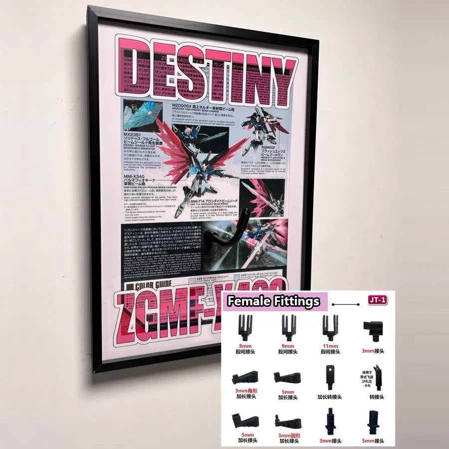 21*30CM Gundam Model Destiny Gundam Assembled Model Painting Wall Art Retro Posters Decorative Paintings For Home
