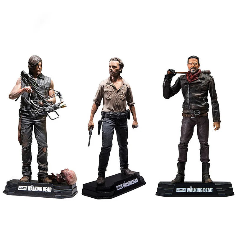 24cm movie doll Walking Dead Action Figure Toy doll High Quality peripheral Figure Toy PVC model Collect Gift game Desktop