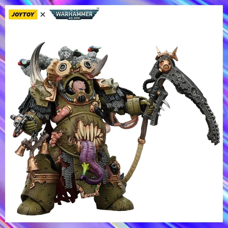 Original in Stock JOYTOY WARHAMMER 40K Death Guard Deathshroud Terminator Champion 1/18 Scale Figures Model Toy Gift Collection
