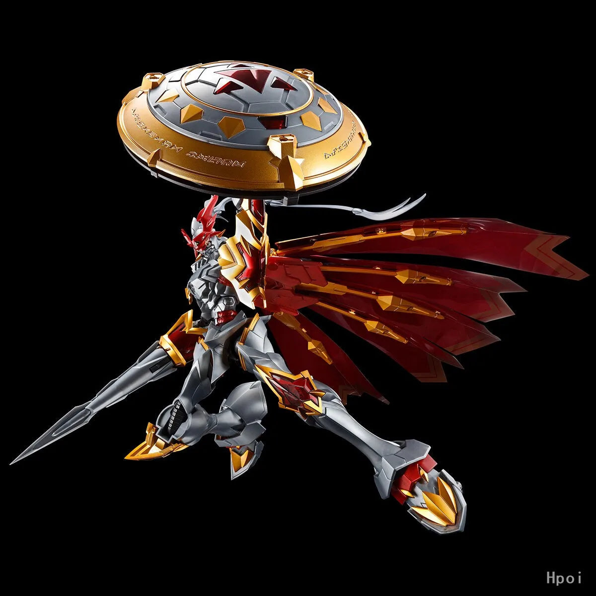 BANDAI PB Limited Figure-rise Standard Amplified Digimon Tamers‌ DUKEMON/GALLANTMON [SPECIAL COATING] Anime Figure Assembly Toy