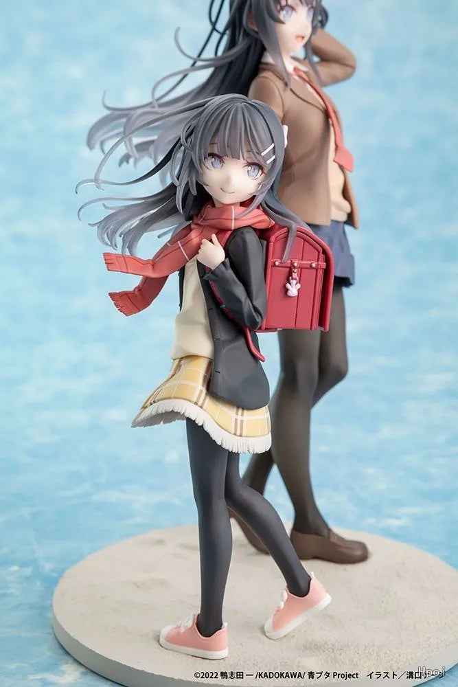 Original in Stock KADOKAWA KDcolle Sakurajima Mai and Red School Bag Girl  Figures Model Toy Gift Collection Ornament