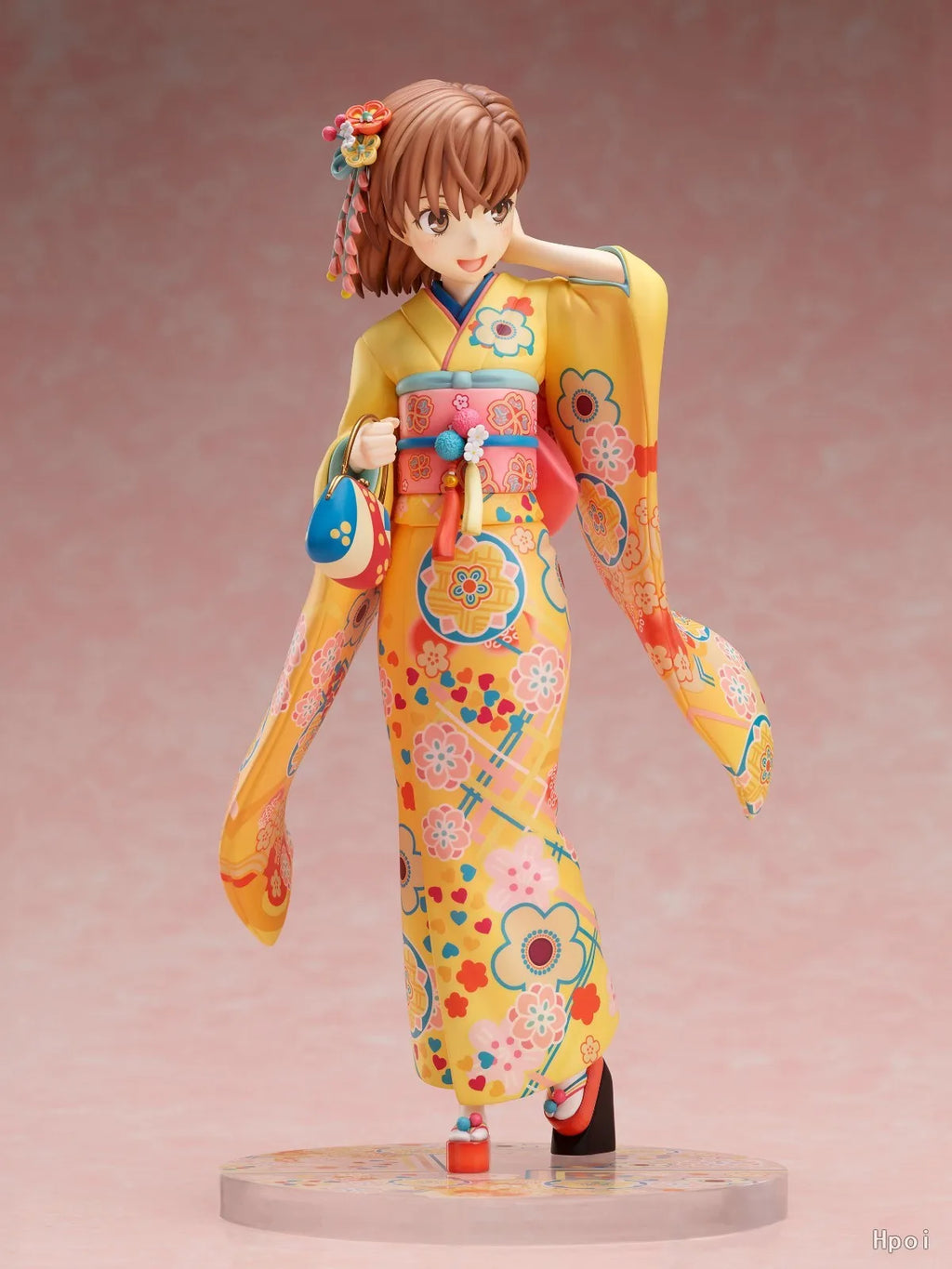 【Original】F:NEX Toaru Kagaku No Railgun T Misaka Mikoto Long-sleeved Kimono 1/7 Scale Figure Model