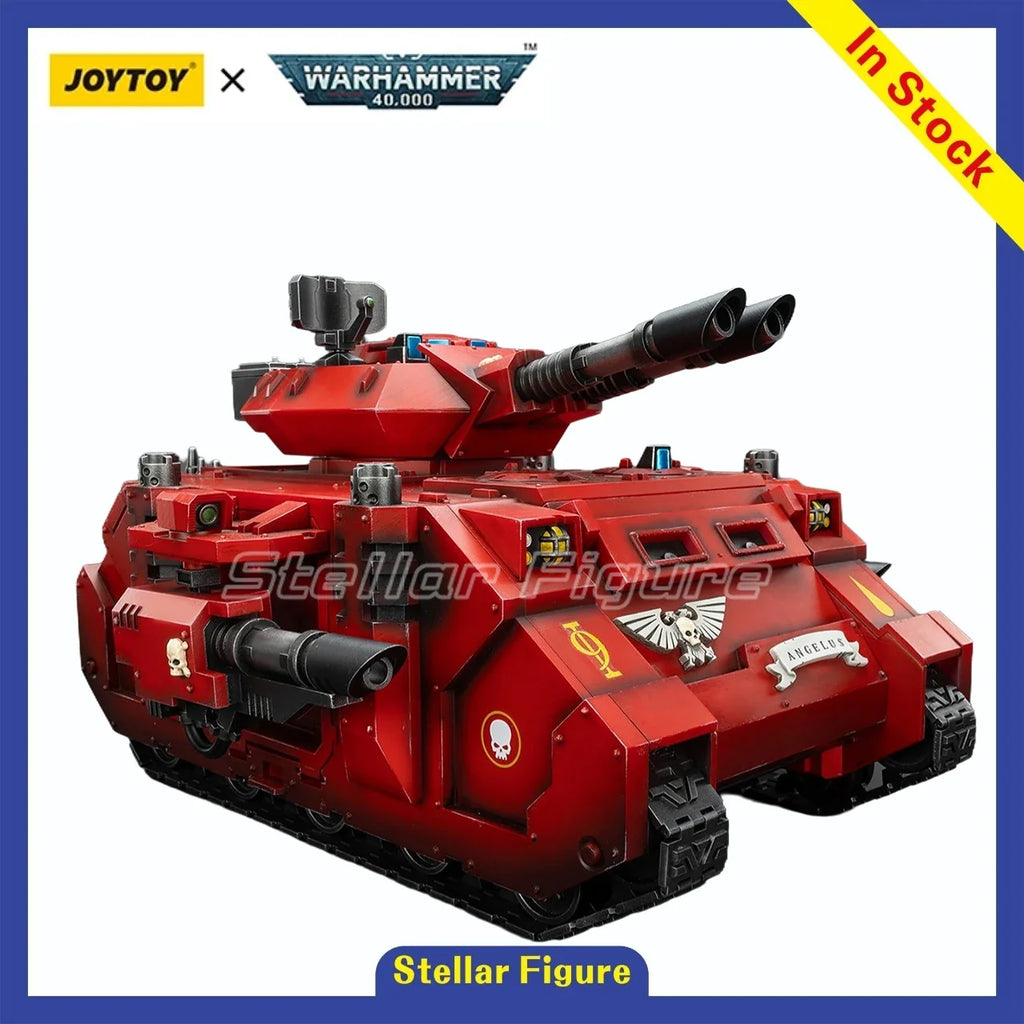 [PRE PEDIDO] JOYTOY Warhammer 40K 1/18 Blood Angels Predator Annihilator con figuras militares de Anime Twin Lascannons