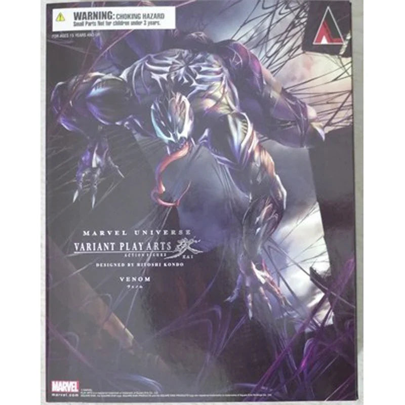 Play Arts Venom Action Figure PA Marvel Collection Doll Toys Amazing Spiderman Model