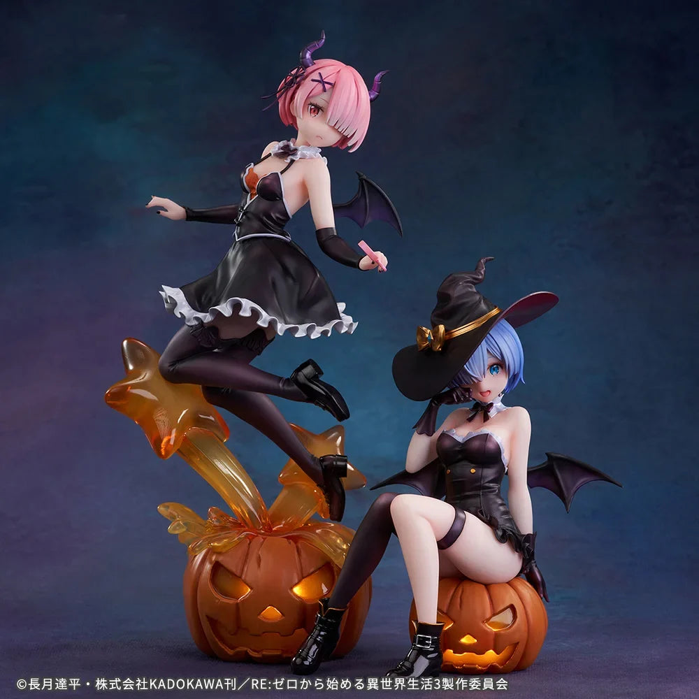 Re:Zero -Starting Life In Another World Rem Phantom Night Magician Figure Model Collect Doll Desk Decora Halloween Figure Gift