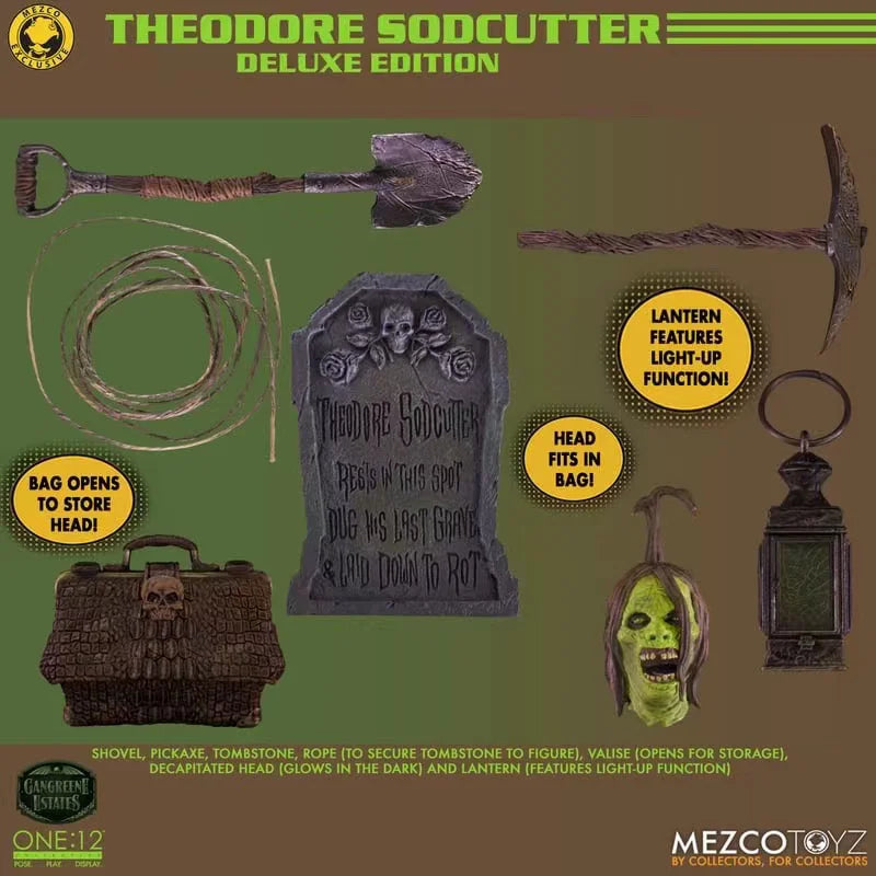 In Stock Original MEZCO THEODORE SODCUTTER Comic Version Action Figure Toy