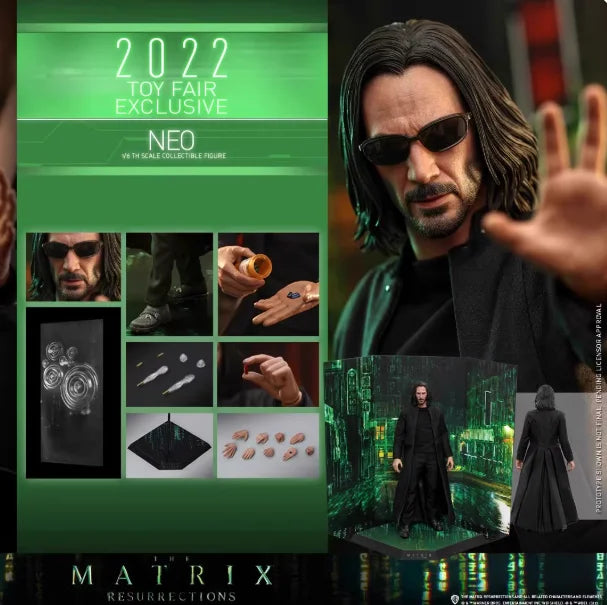 HT HotToys MMS657 1/6th Scale Collectible Neo Cloth Action Figure The Matrix Resurrections Film Keanu Reeves 12 Zoll Soldat