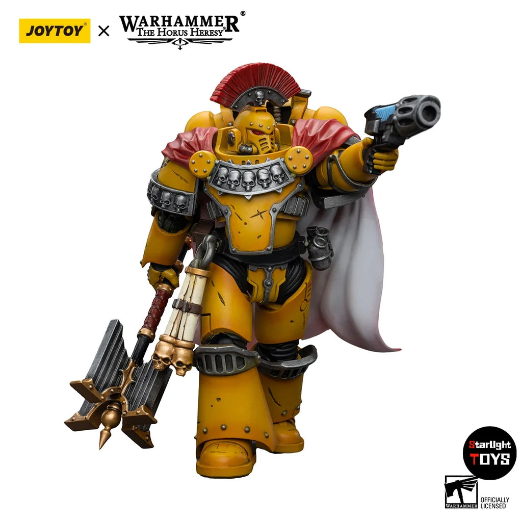 JOYTOY Warhammer 40K Imperial Fists Legion Chaplain Consul Mklll Despoiler Legionaries Model Toy 1/18 Action Figure
