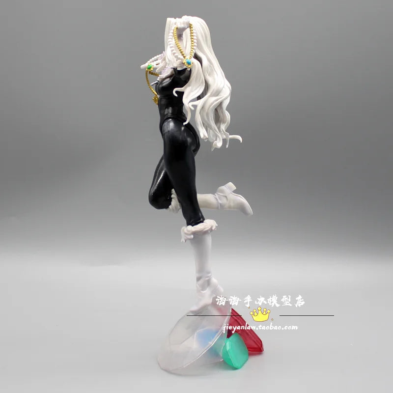 Marvel Bishoujo Statue Black Cat Pvc Figure Model Toy Collection Display Doll Birthday Gift Toy 25cm