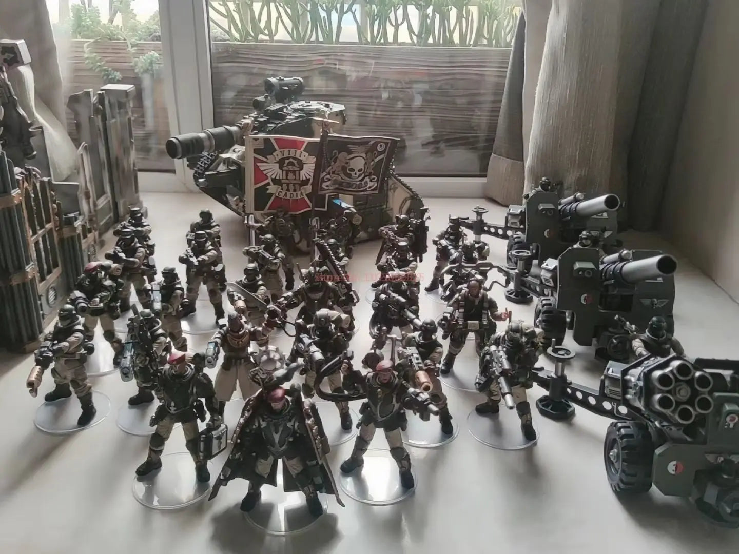 1/18 JOYTOY Action Figure 40K Astra Militarum Cadian Armoured Sentinel Anime Model Toy