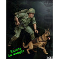1/35 Resin Unpainted Model Kit, Vietnam War - US Army Infantry (Soldier and Dog) Unassembled and Unpainted GK