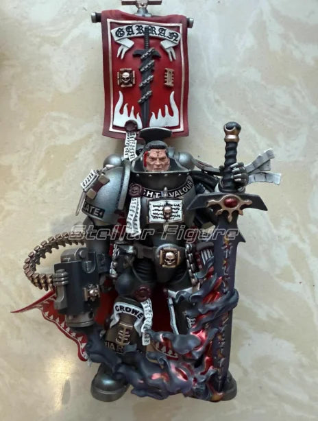 【SF】JOYTOY Warhammer 40K 1/18 Action Figure Grey Knights Castellan Crowe Model Toys Gifts Collection Ornaments