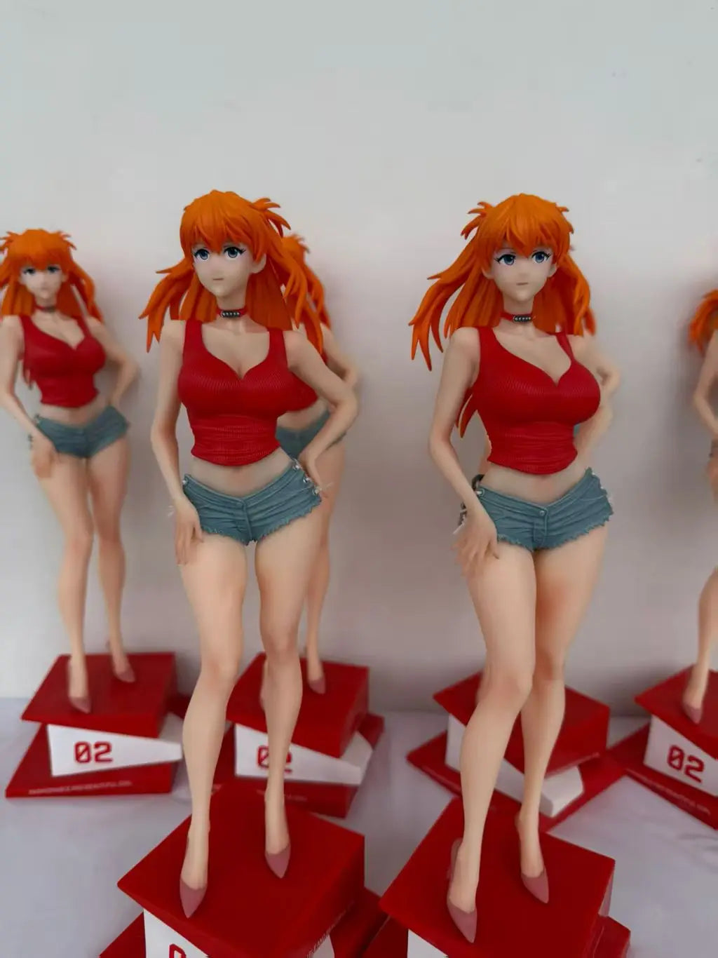 31cm/12.2inch Summer Girlfriend Asuka Action Figure - Campus Queen Model Statue Collectible Ornament Toy Birthday Xmas Gift