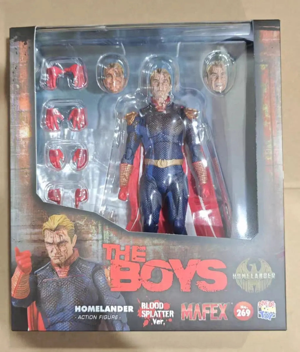 Stock Mafex 269 The Boys Homelander 1/12 Action Figure Bloody Version Limited Edition Collectible Gift