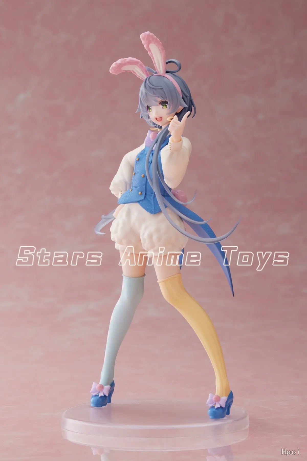 Original TAITO Vsinger Easter 18cm Luo Tianyi Rabbit Ears Doll Anime Figures Model