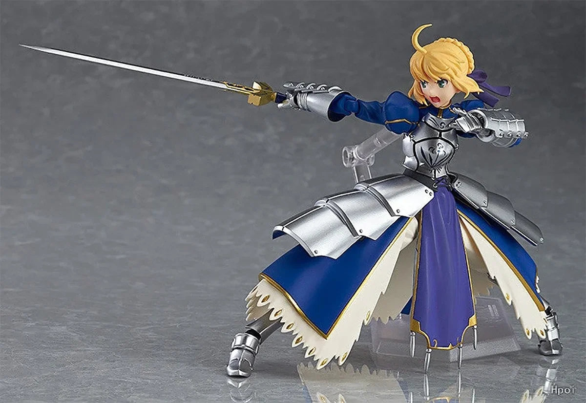 Original Genuine Max Factory Action/Dolls Figma (#227) Fate/Stay Night Altria Pendragon Saber 2.0 H=140mm Anime Action Figure