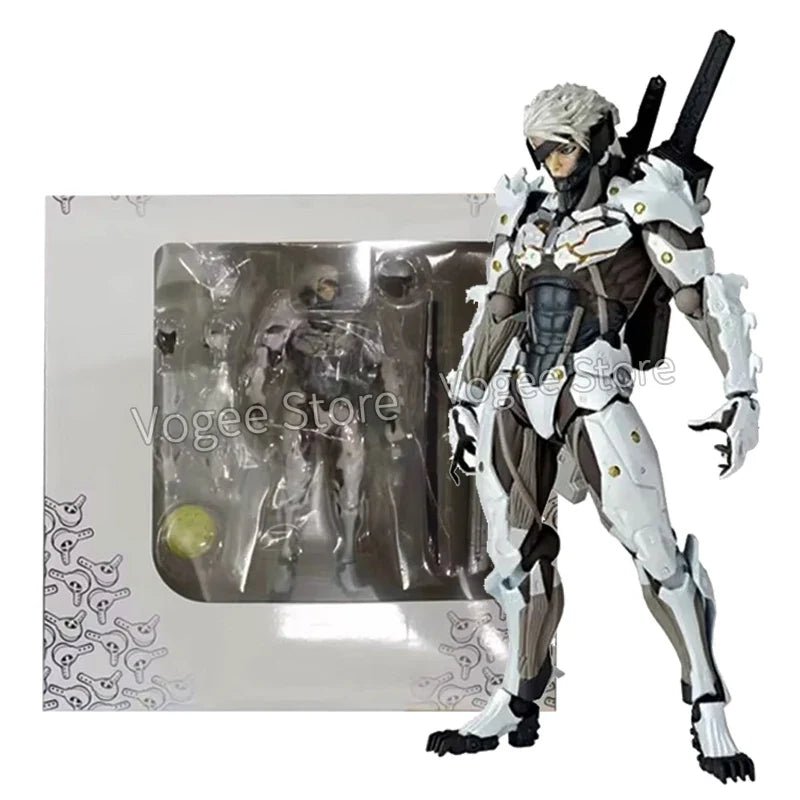 Kaiyodo Revoltech Metal Gear Rising: Revengeance Action Figure Raiden Figurine PVC Movable Collection Solid Snake Jack Model Toy