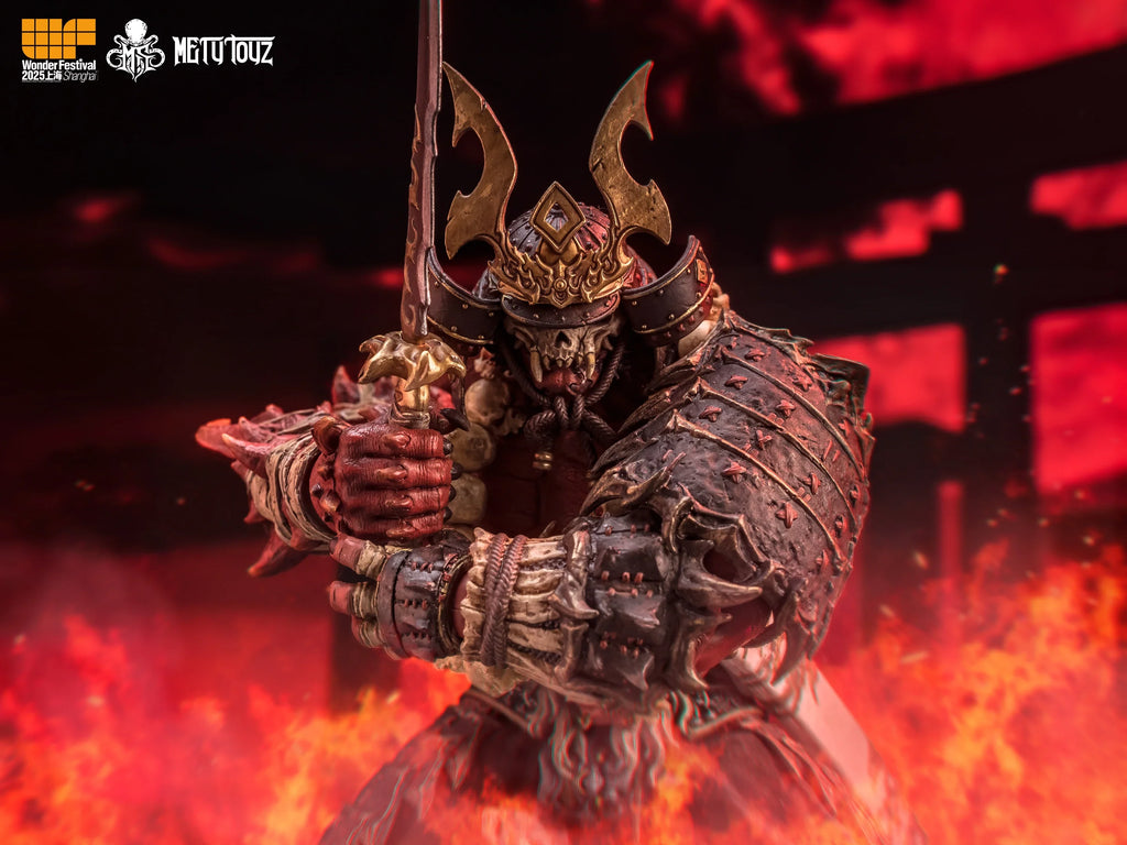 Metytoyz Memory Toys Adventurer World Wave Red Ghost Japanese Orcs Ghost faced Asura Action Figure Collection Model Doll Toys
