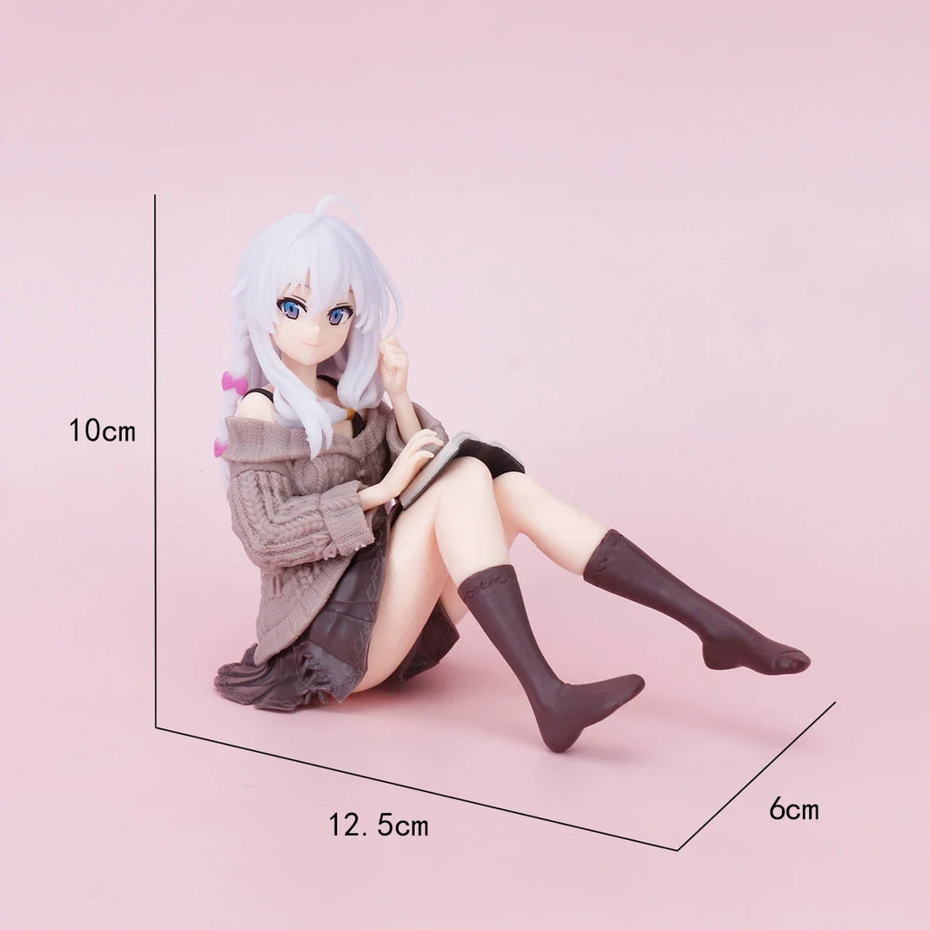 Anime Figure Wandering Witch the Journey of Elaina PVC Desktop Cute Decor Doll Collection Model Statue Toys Doll Christmas Gifts