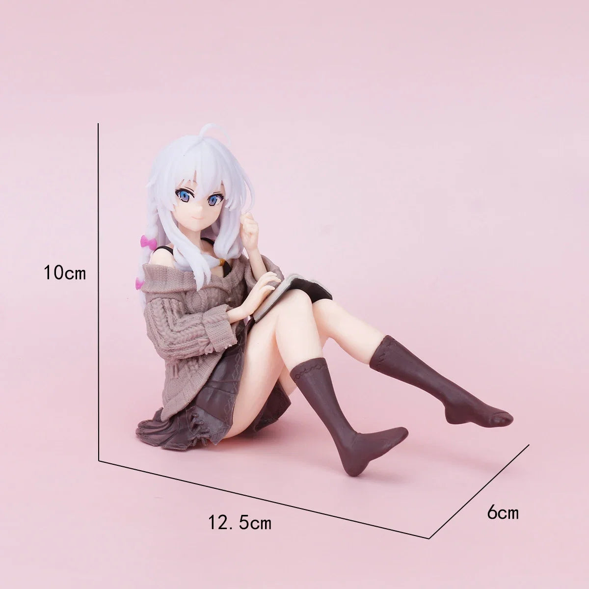Anime Figure Wandering Witch the Journey of Elaina PVC Desktop Cute Decor Doll Collection Model Statue Toys Doll Christmas Gifts