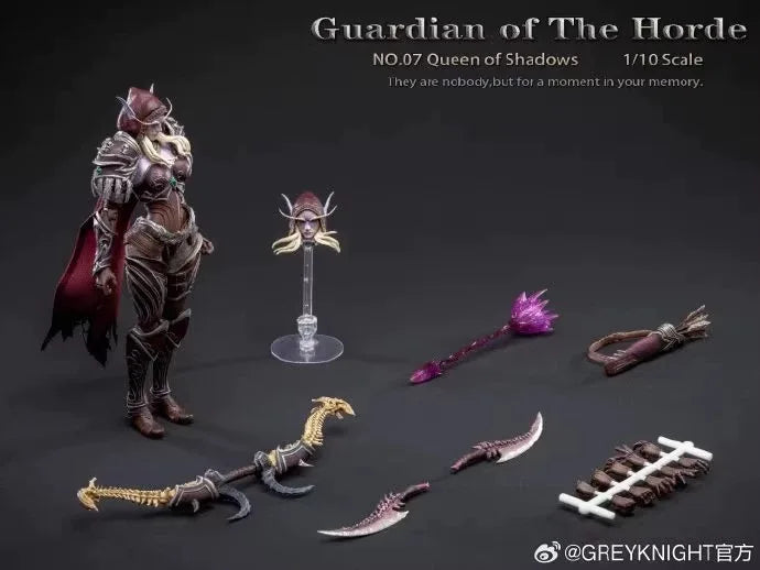 Greyknight 1/10 Scale Collectibles Figure Orc Guardian Of The Horde No O7 Queen Of Shadows 8inch Women Soldier Action Figure