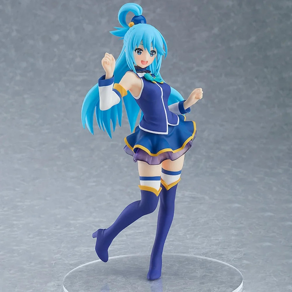 In Stock GSC Genuine Pop Up Parade Eiga Kono Subarashii Sekai Ni Shukufuku O! Kurenai Densetsu Aqua 18.5cm Model Figure Toy Gift