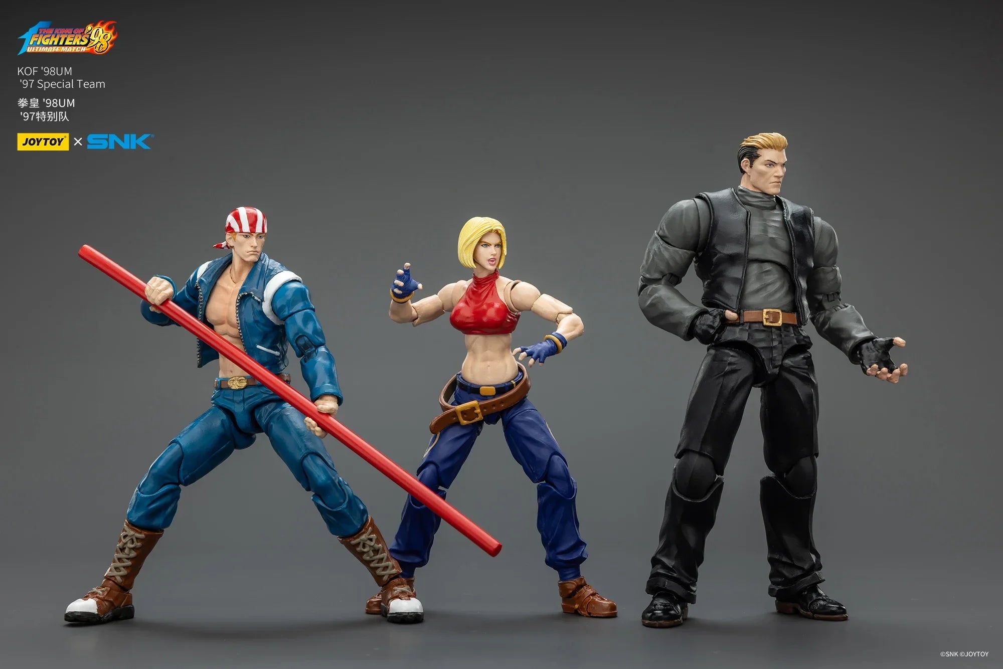 JOYTOY KOF '98UM '97 Special Team Ryuji Yamazaki Billy Kane Blue Mary Action Figure Model Toys Collection Kit  Gift