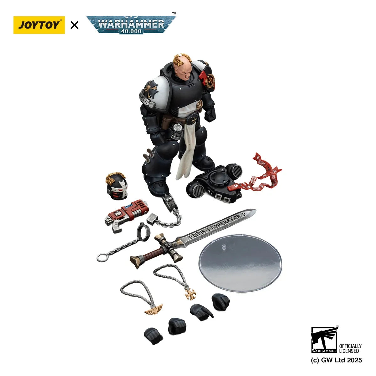 【In stock】JOYTOY 1/18 Action Figure Warhammer 40K Black Templars Emperor's Championship Bayard's Revenge Model Toy Gift