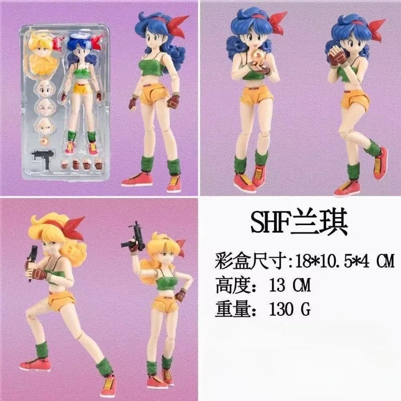 13cm Dragon Ball SHF Lanqi Joint Moving Toy Figure Model Tabletop Ornament Collection Gift