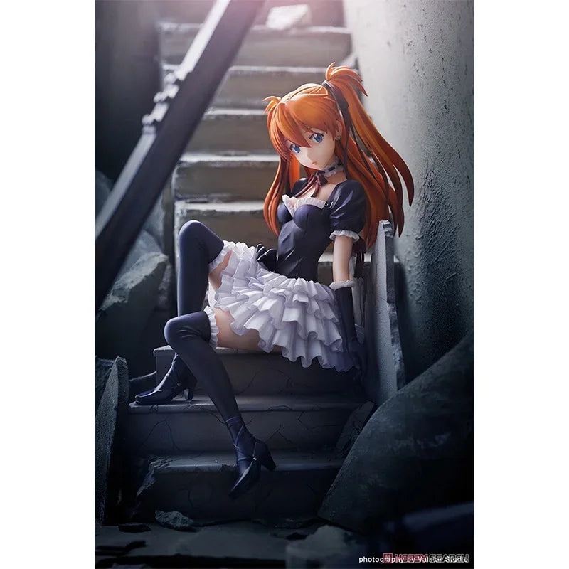 KOTOBUKIYA Original EVANGELION Anime Figure Asuka Langley Soryu Action Figure Goth Loli Dress Toys for Kids Gift Model Dolls