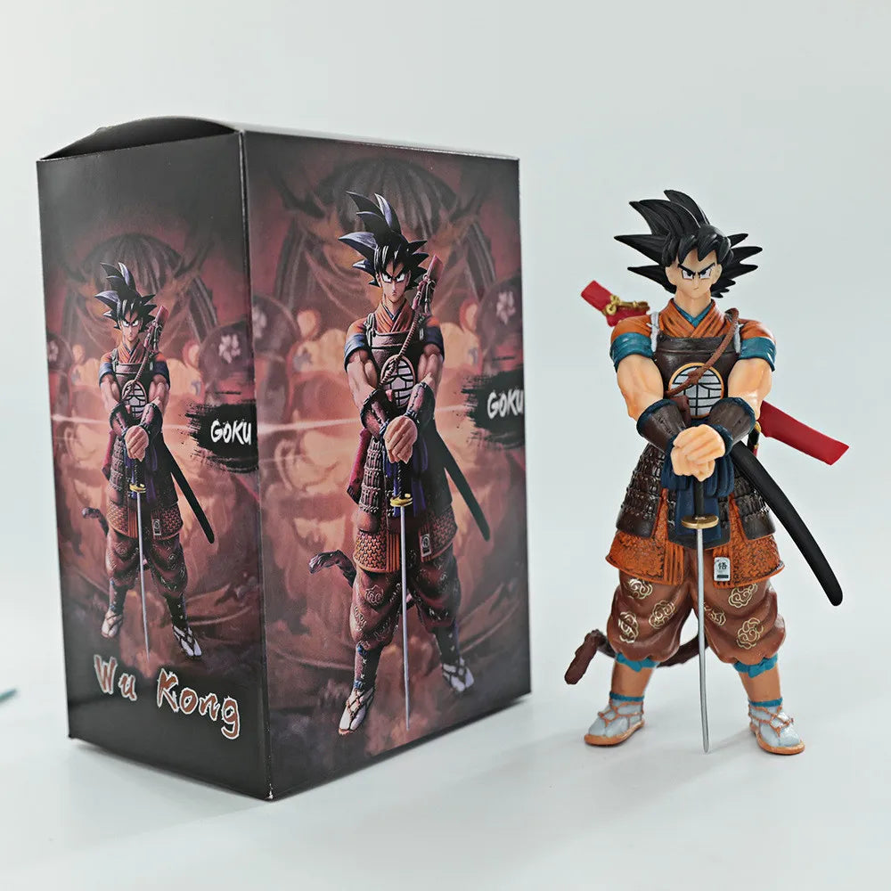 21cm Anime Dragon Ball Z Figure Samurai Son Goku Broly Super Saiyan Action Figures PVC Collection Model Doll Ornaments Toys Gift