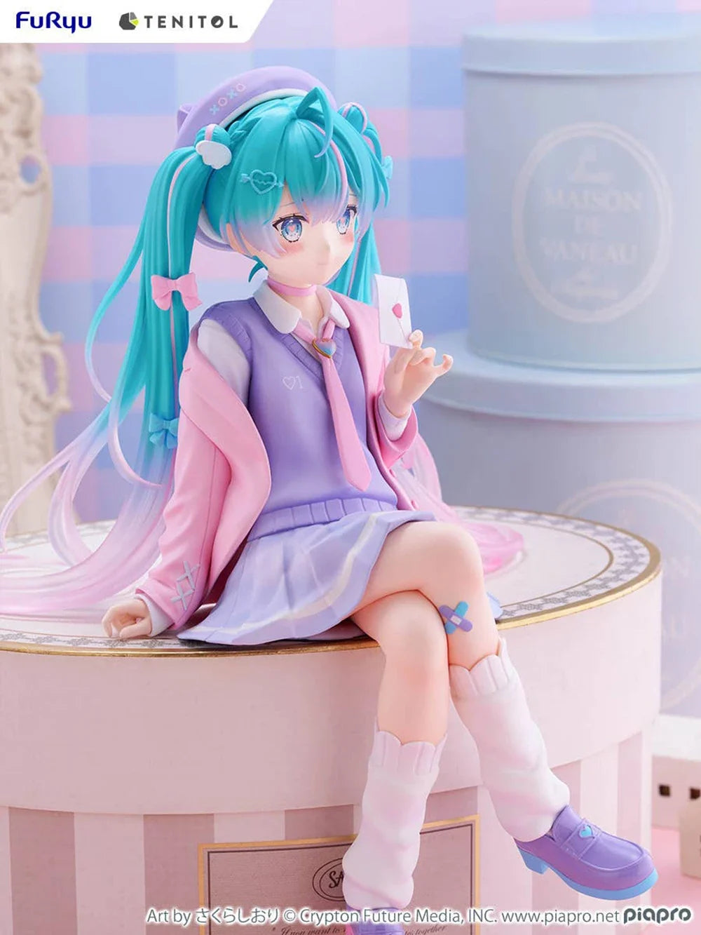 In Stock Original Furyu Tenitol Big Noodle Stopper Figure Hatsune Miku Blazer In Love Ver. 32Cm Big Miku Beauty Figures Gifts