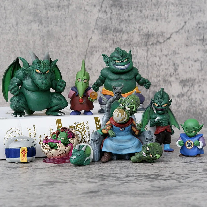 10Pcs Anime Dragon Ball Z Piccolo Family Figure PVC Action Figures Budokai Goku Duel Collection Model Doll Toys For Children