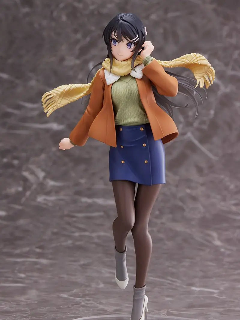 Judai Original Taito Aobuta Sakurajima Mai Winter Suit Rascal Does Not Dream of Bunny Girl Senpai PVC Action Figure Model Toys