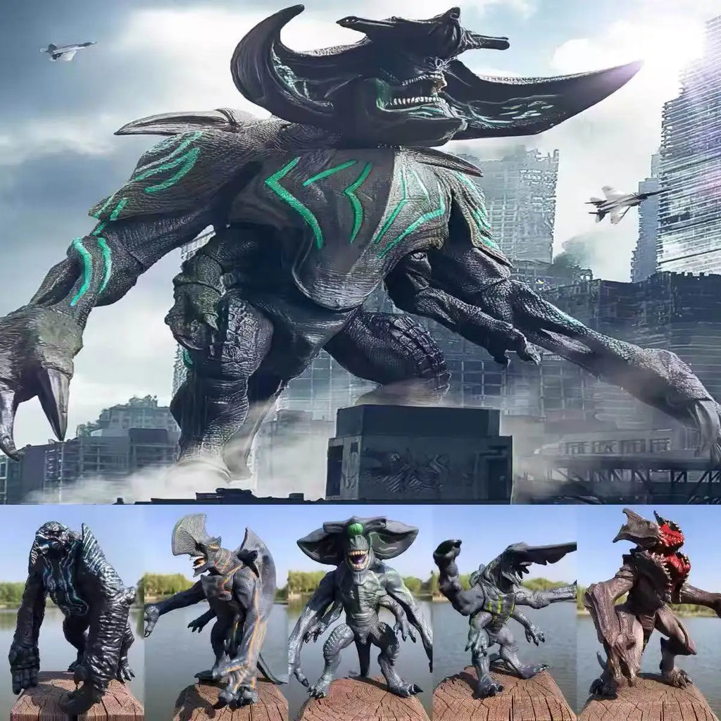 2025 Neue Monster Scunner Leathback Mega Kaiju Trespasser Knifehead Figur Pacific Rim Actionfigur Modell Jungen Geschenke Spielzeug