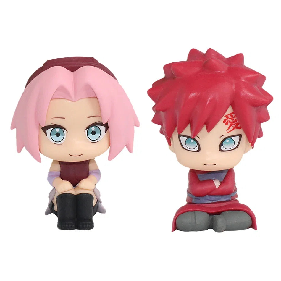 10cm Naruto Anime Figure Uzumaki Naruto Kakashi Uchiha Sasuke Itachi Cute Toys Q Figurals Action Figurine Model