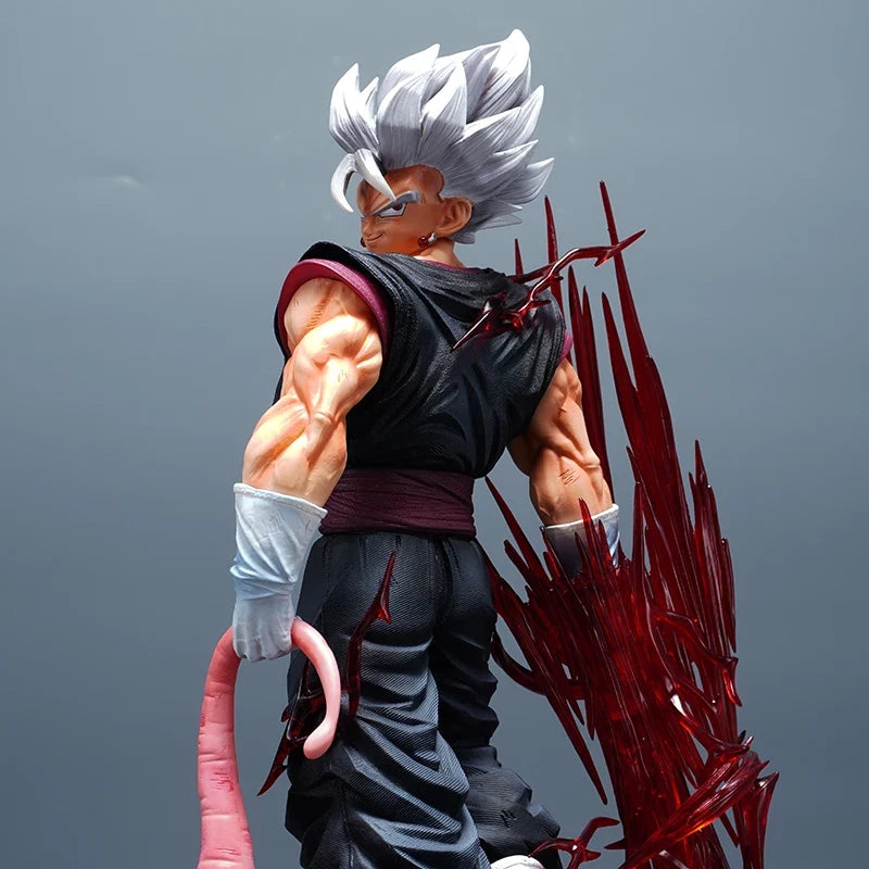 38cm Dragon Ball Yun Qi Vegetto 2.0 Anime Figure 3 Headed  Replace Model Statue Collection Desktop Decoration Ornament Fans Toys