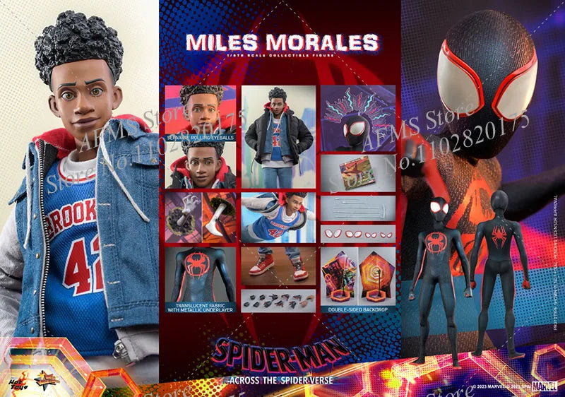 HOTTOYS MMS710 1:6 Sammlerfigur Miles Morales Ultimate Spider-Man Komplettset 12" Männer Soldaten Actionfigur Modell