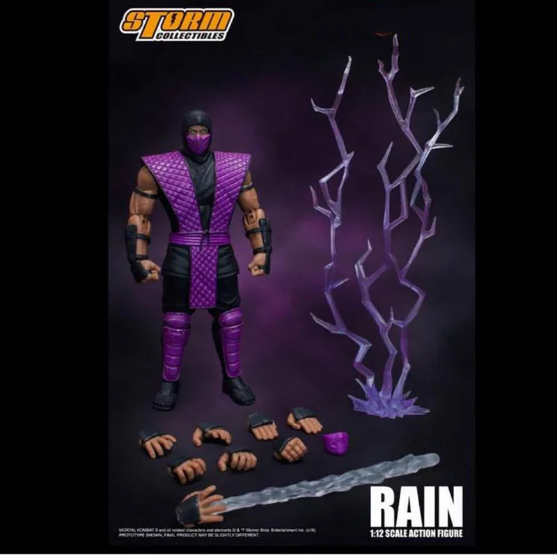 Storm Toys 1/12 Noob Saibot Rain Ermac Fighting Game Doll Series Men Soldier 6'' Action Figure Best Boys Collection Gift