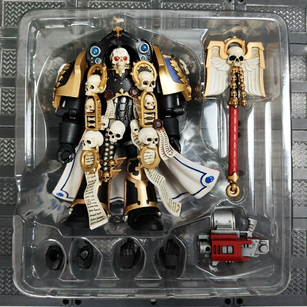 【Original】JOYTOY Warhammer 40K Ultramarines Terminator Chaplain Brother Vanius 1/18 Action Figure Model