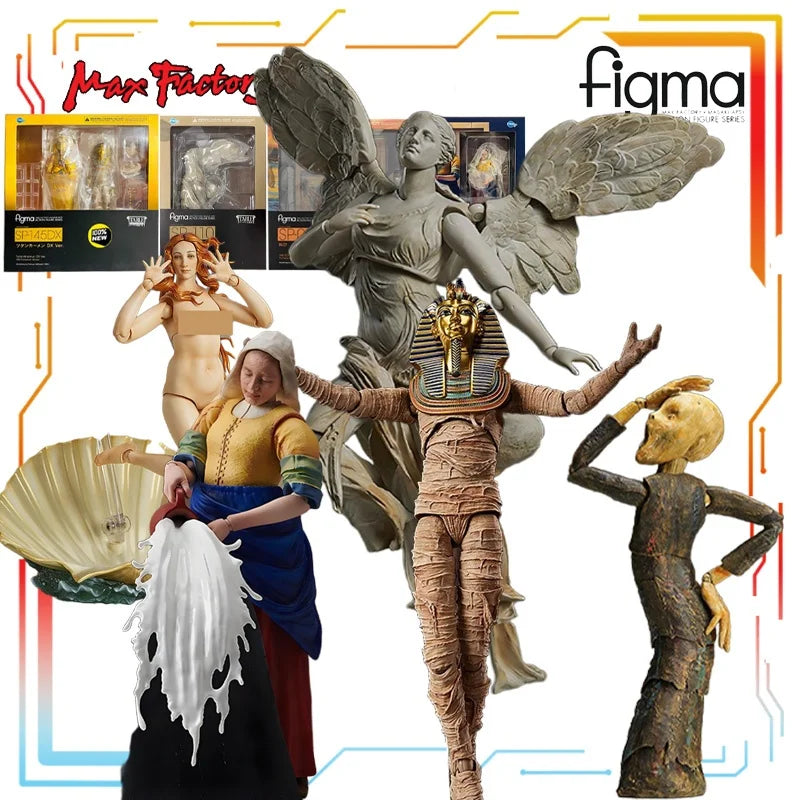Brand New Spot Goods MAX Original Desktop Art Museum Series Tutankhamun Anime Action Figure Model Toys Model Gifts for Boys
