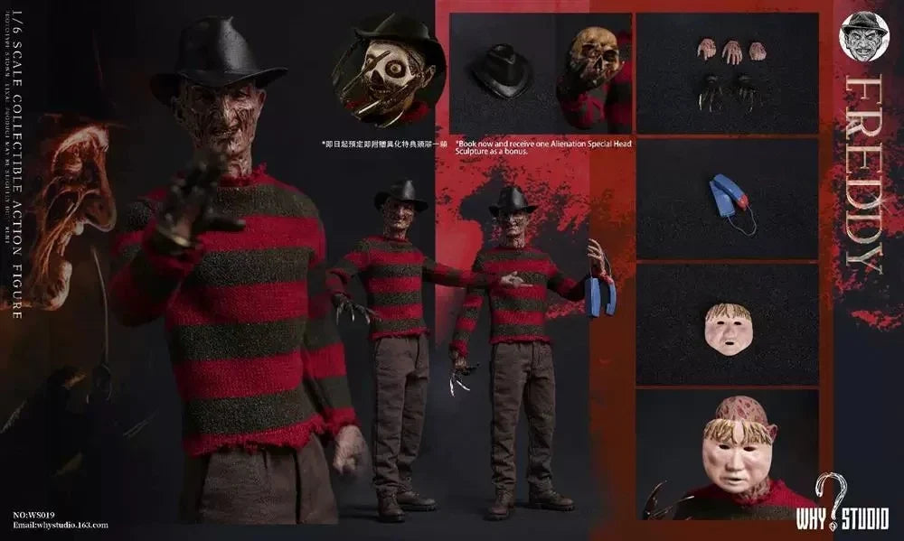 【MT】Original WHY STUDIO NO:WS019 Jason Vs. Freddie FREDDY 1/6 Action Figure Toy Collection