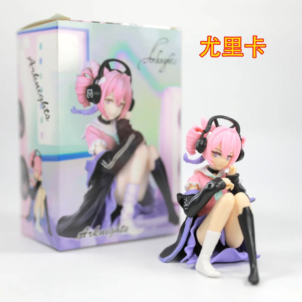 9CM Anime Game Arknights Eureka Figure U-Official Noodle Stopper Figure F:Nex Model Toy Gift Collection Action Figure PVC Doll