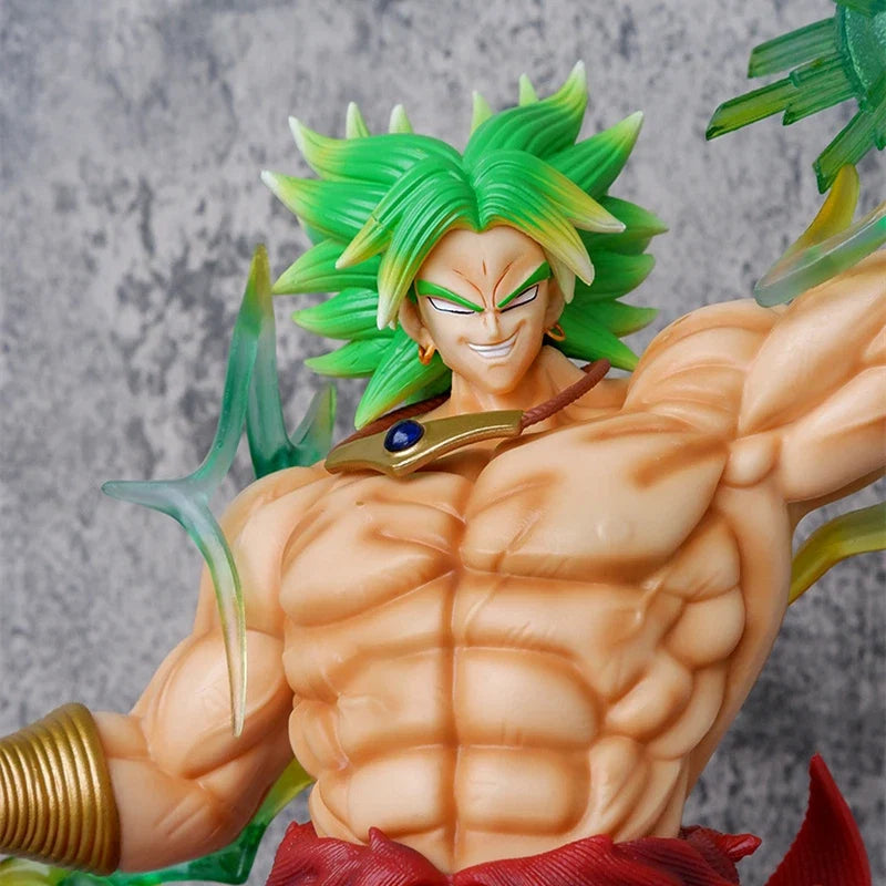 41cm Anime Dragon Ball Z Super Saiyan Broli PVC Action Figure Broly Battle Statue Collectible Ornament Model Kids Toys Doll Gift