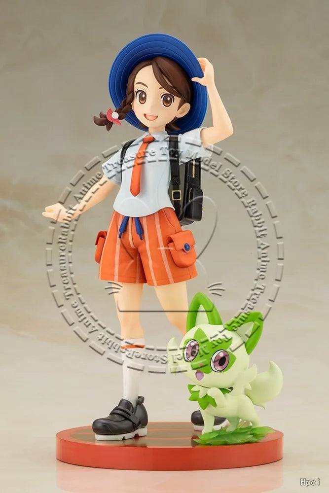 In Stock Original Genuine Kotobukiya ARTFX J Pokemon Violet Aoi with Nyaoha Scale Figure Collectible