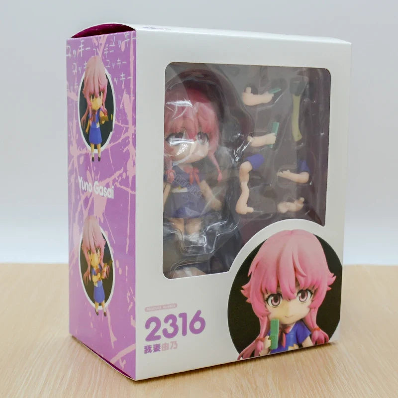 17cm Pop Up Parade Future Diary Yuno Gasai Anime Girl Figure Mirai Nikki Gasai Yuno Action Figure Collection Model Doll Toy Gift